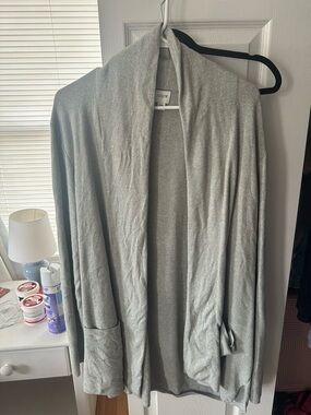 J. Crew Heather Gray Open Cardigan
